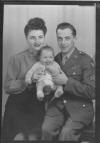 Eldon, Helen, and Kenneth Lincoln, around 1943